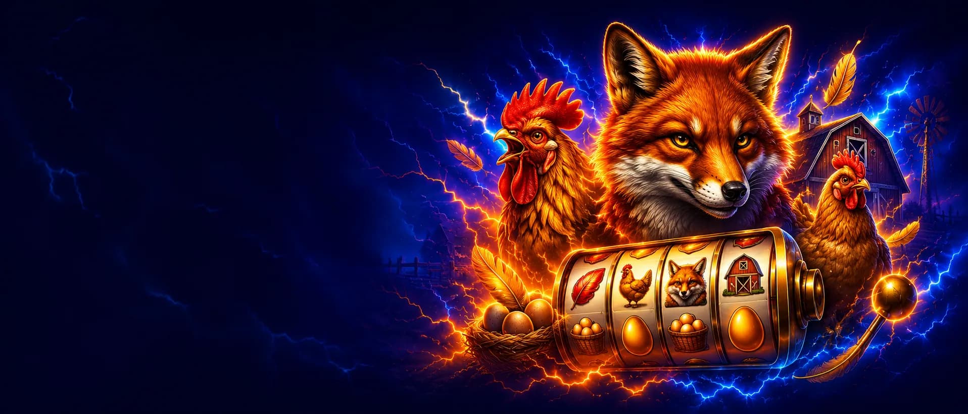 Chicken Fox slot hero artwork