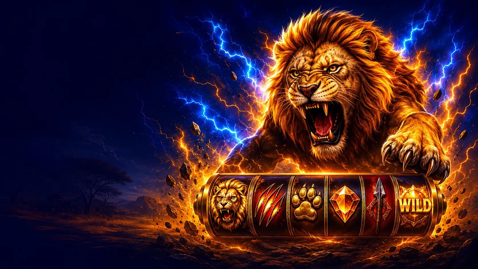 Claw and Roar slot hero artwork