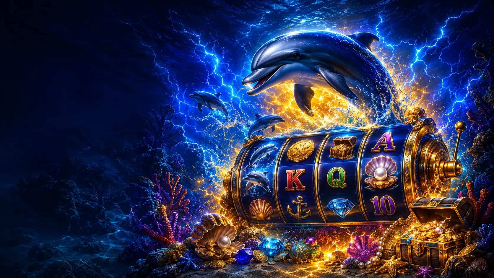 Dolphin Gold slot hero artwork