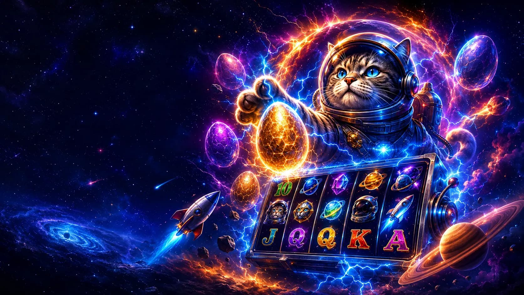 EggLink Astro Cat slot hero artwork