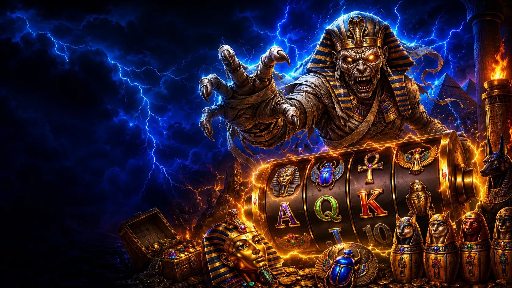 Mummy Madness slot hero artwork