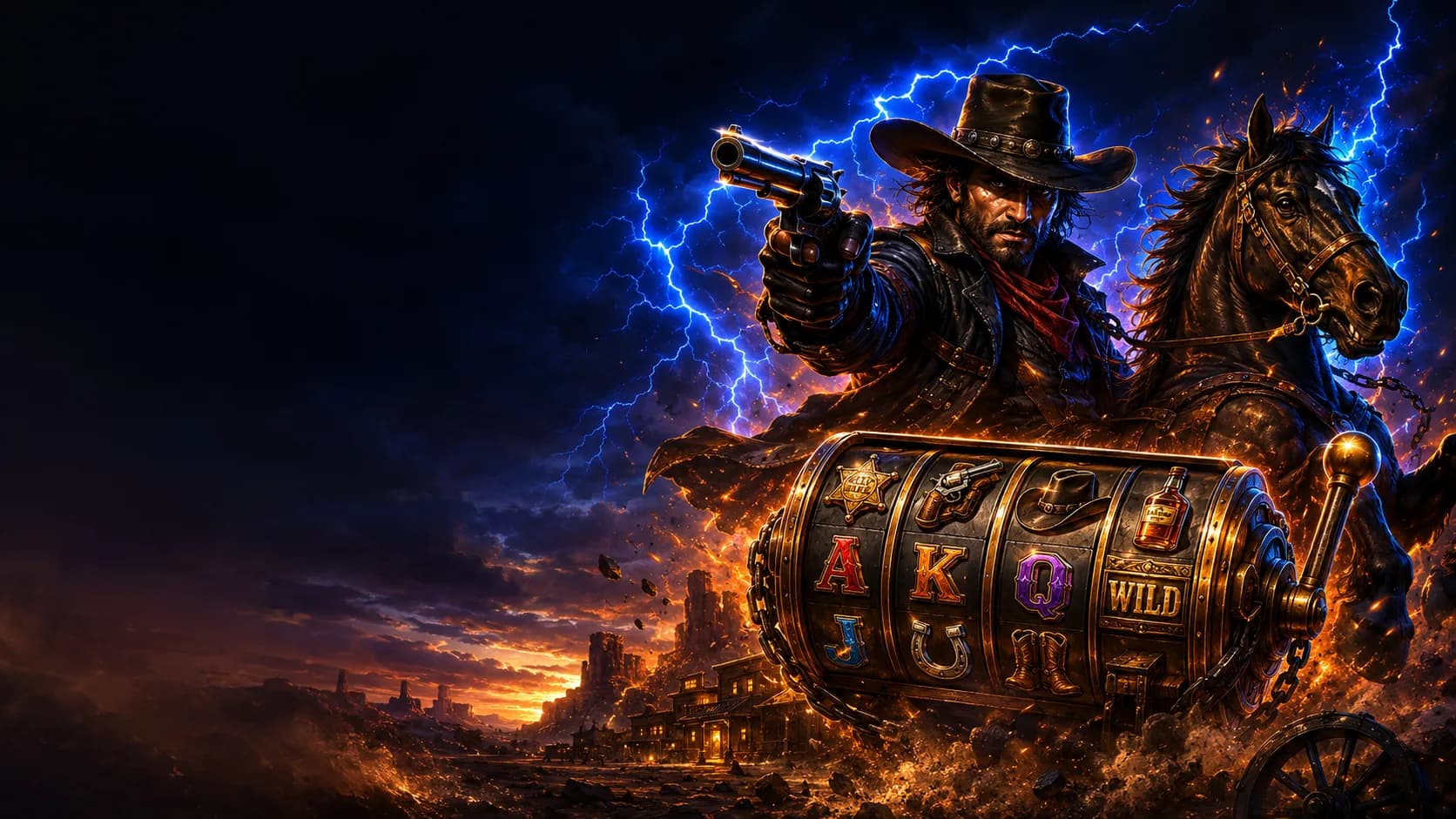 Outlaw Waysfecta slot hero artwork