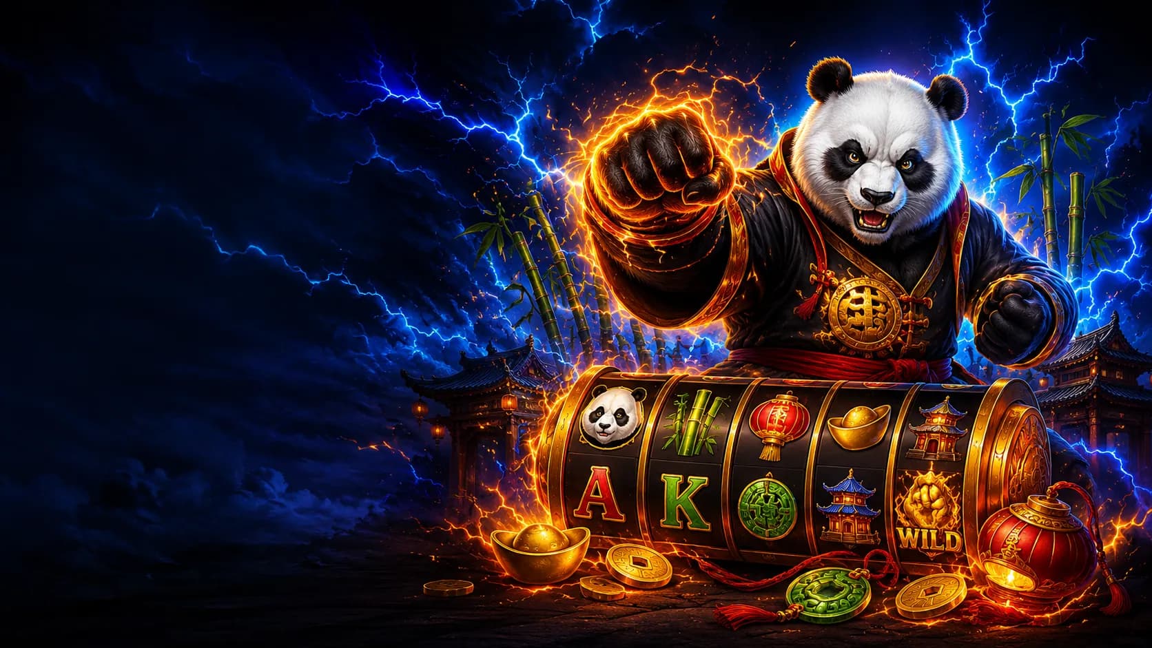 Panda Pow slot hero artwork