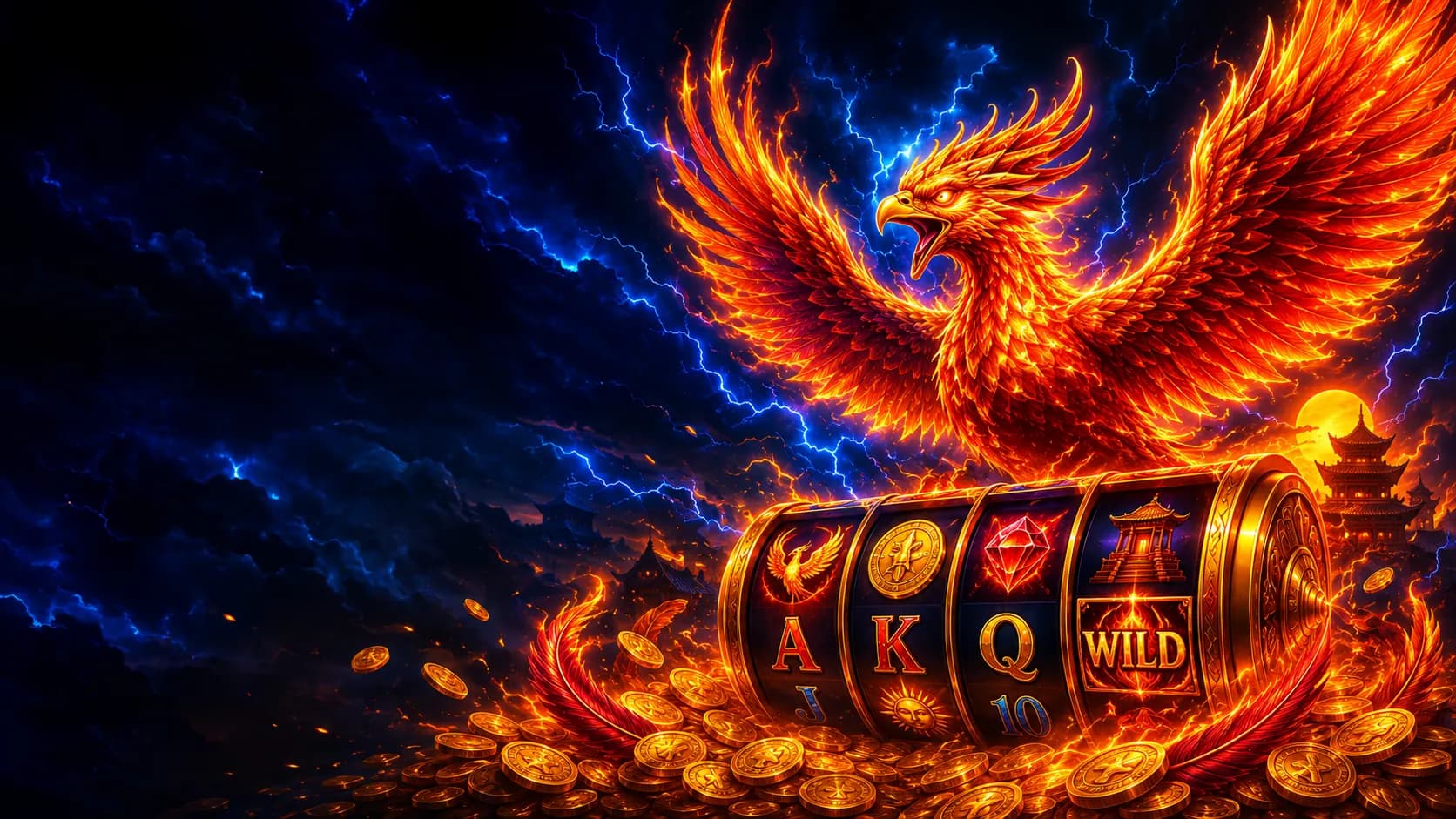 Phoenix Coins slot hero artwork