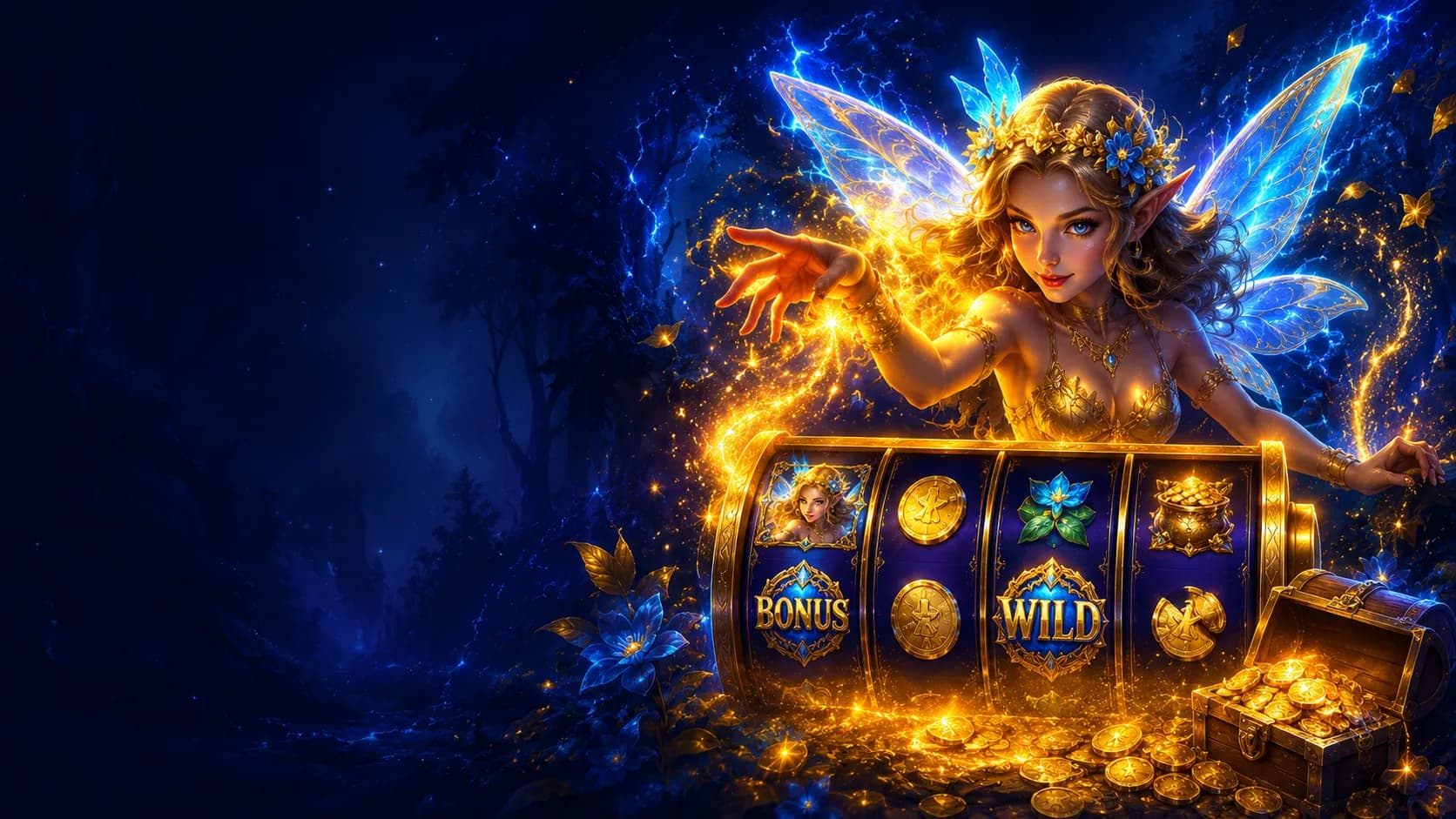 Pixie Gold slot hero artwork