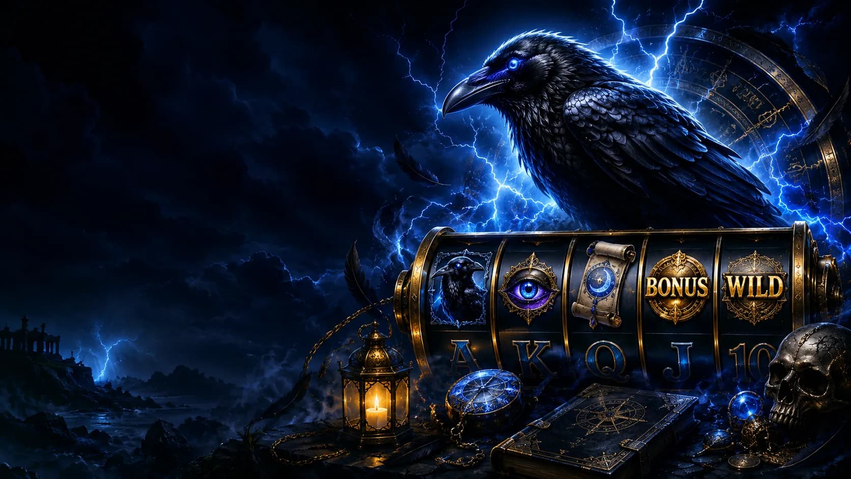 Raven's Reveal slot hero artwork