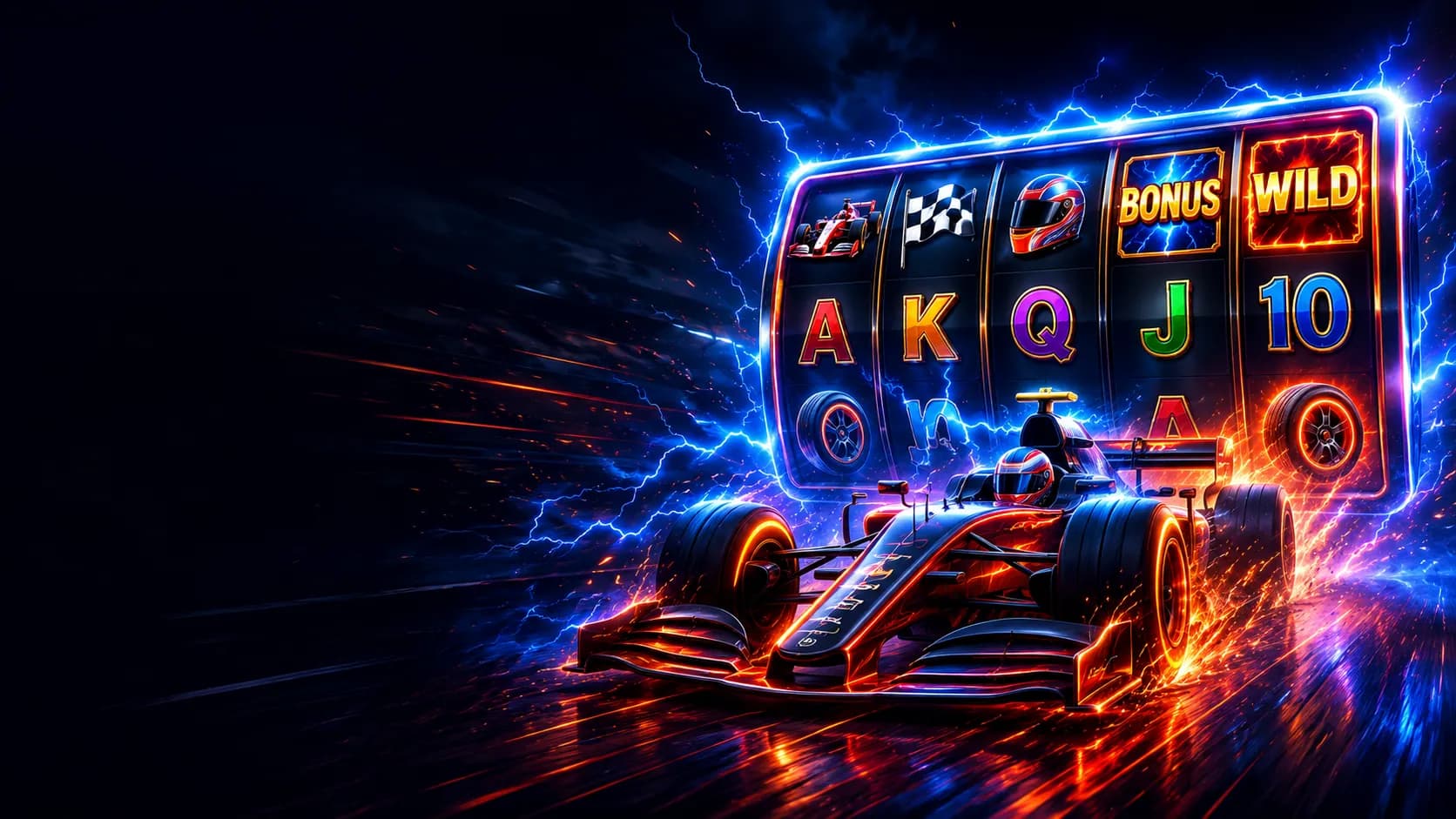 Respin Racer slot hero artwork