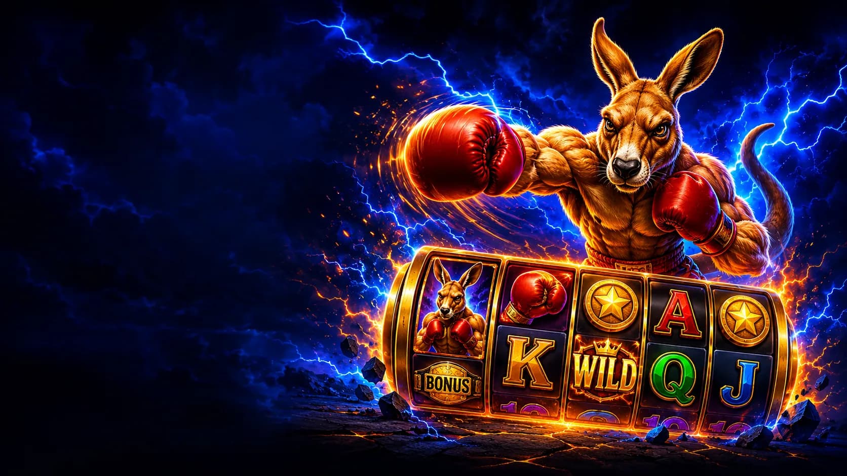 Rumble Roo K.O. slot hero artwork