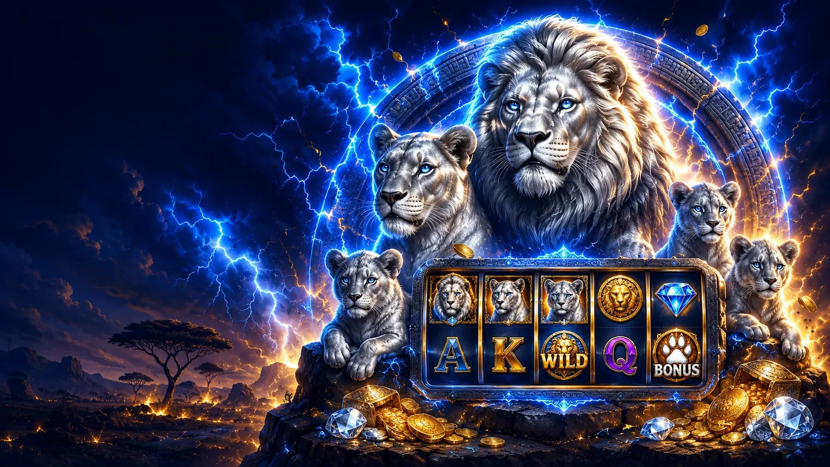 Silver Pride slot hero artwork