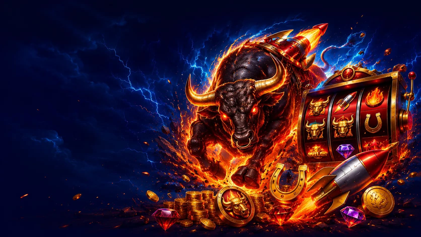 Toro Rockets slot hero artwork