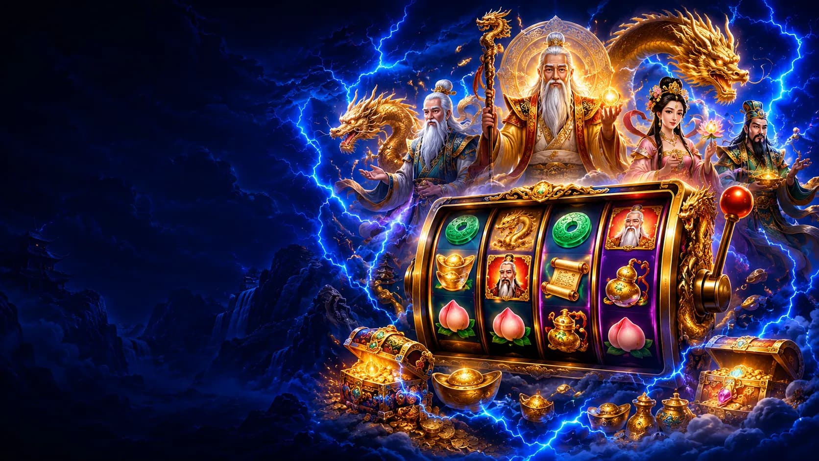 The Great Immortals slot hero artwork