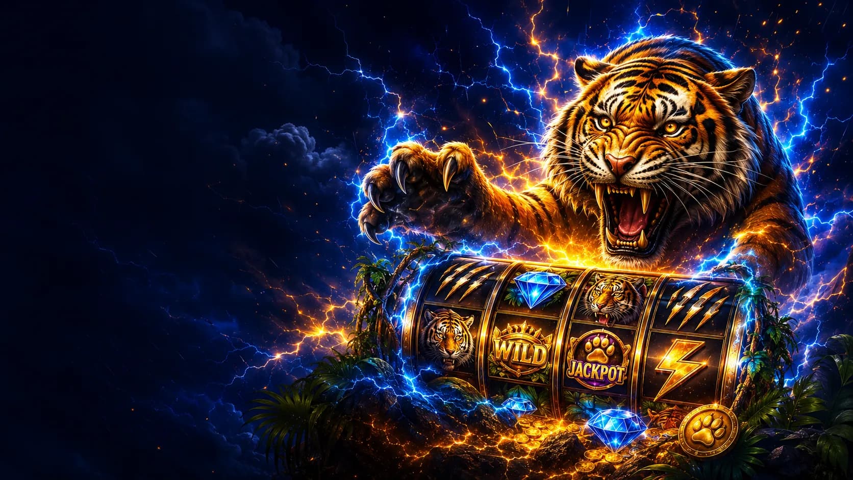 Thundering Tiger slot hero artwork
